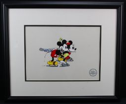 Walt Disney Company Sericel. 60th anniversary edition animation cell serigraph (2004). Titled,