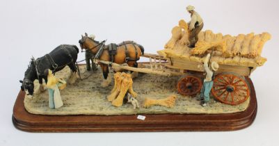 Border Fine Arts model, "Harvesting", by Judy Boyt. Limited edition no. 241/350