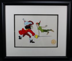 Walt Disney Company Sericel. 60th anniversary edition animation cell serigraph (2004). Titled, Peter