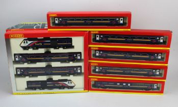 Hornby. A Hornby boxed OO gauge 'Great Western High Speed train pack' (R2299)', together with five