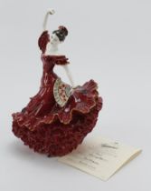 Coalport 'Flamenco, A Passion for Dance' limited edition figure (1140/9500), with certificate,