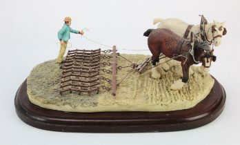 Border Fine Arts model, "Spike Harrowing", by Judy Boyt. Limited edition no. 241/350