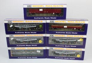 Dapol. Seven boxed Dapol OO gauge wagons, comprising FEA Wagon (B854); Silver Bullet wagon (B850K,