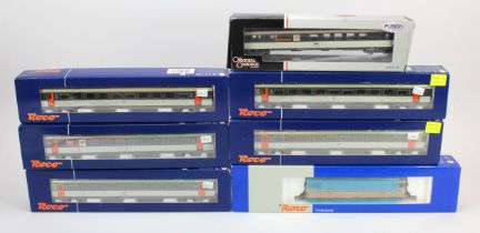 Roco. A boxed Roco HO gauge locomotive 'SNCF Electric Loco BB 25181 (63539)', together with five