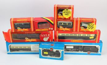 Model Railway. Two boxed OO gauge locomotives by Airfix, together with eight boxed OO gauge