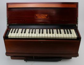 Dulcitone portable piano by Thomas Machell & Sons, height 31cm approx. width 72cm approx, depth 32cm