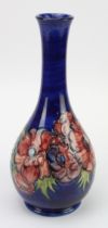 Moorcroft Pottery large 'Anemone' pattern vase, makers marks to base, height 32cm approx.