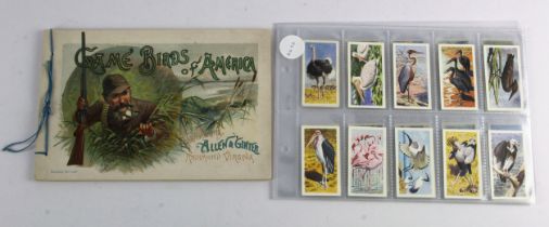Allen & Ginter U.S.A. printed album Game Birds of America & Brooke Bond Rhodesian issue complete set