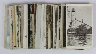 Hampshire seleection of old postcards incl RP's, Southsea, Eastleigh, Ringwood, Southampton, etc etc