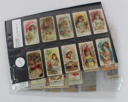 Collection of part sets in pages, issuers include Allen & Ginter, American Tobacco, Kimball,