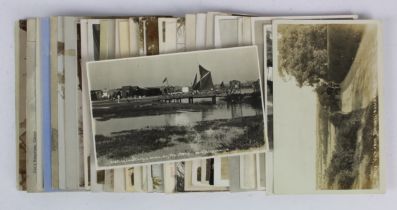 Essex a good selection of old postcards with seveal RP's, Finchingfield, Hullbridge, Thorington,