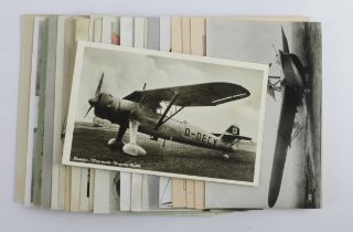 Aviation, civil, military, early flights & exhibitions, interesting lot   (approx 22 cards)