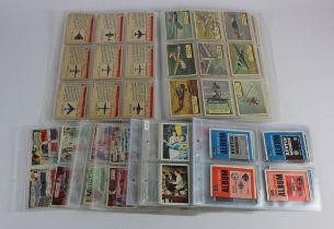 A & BC Gum 5 complete sets in pages, Flags of the World (L), Planes (88mmx64mm), Car Stamps