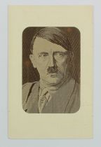 Adolf Hitler, brown & grey, German publisher   (1)