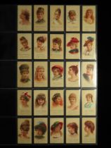 Allen & Ginter U.S.A. - The World Beauties, 2nd Series, complete set in large pages, mainly VG   cat