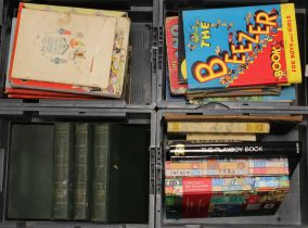 Books. A collection of various books, including Childrens (Beano, Dandy, Rupert, etc), New