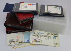 GB Covers, a quality FDC accumulation with many better items housed in albums and a plastic box.
