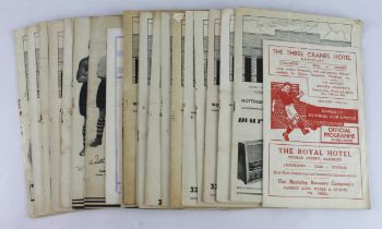 Football - Luton Town home programmes 1955/56/57 x27, plus Barnsley v Luton 1961 FA Cup 5th Rnd. (