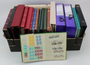 GB - large box with an accumulation of mainly QE2 stamps in many stockbooks / albums, plus 2