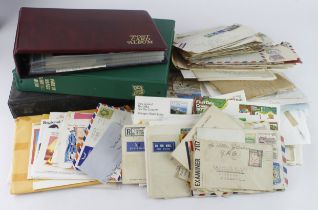 Commercial Mail and Foreign FDC mixture in large box. USA and Australian FDC's in albums, others