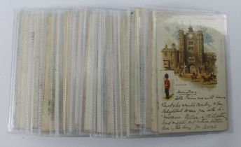 Berkshire, London, etc. Range of early Tuck view cards, varied selection (approx 45 cards)