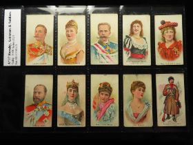 Taddy - Royalty, Actresses & Soldiers, part set 10/20, mixed condition P - G, viewing recommended