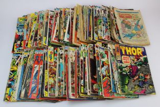 Marvel Comics. A collection of over 130 mostly Marvel comics, circa 1960s - 1970s, including