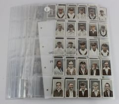 Collection of 11 complete sets of cricket cards, sets are Phillips - Famous Cricketers, Ogden -