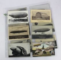 Airships - 12x postcards of mainly German Military Airships including Parseval (5), Schutte-Lanz,