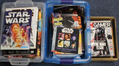 Star Wars. Two crates of Star Wars related hardback & softback books (buyer collects)