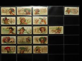 Allen & Ginter U.S.A. - Pirates of the Spanish Main, part set 17/50 in large sheet, G - VG   Cat