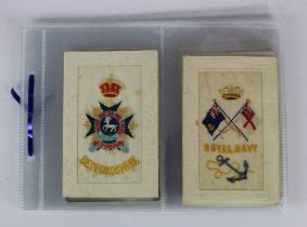 Embroidered Silk postcards incl Military, Patriotic, Greetings, Souvenir and Christmas included (