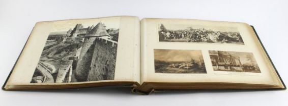 Topographical interest. A large album containing mostly topographical themed photographs and images,