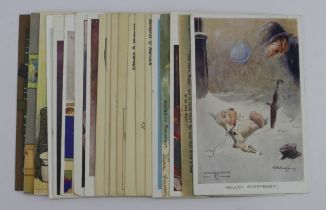 Comic, small selection, Browne, McGill, Bonzo, Hardy, etc   (approx 20 cards)