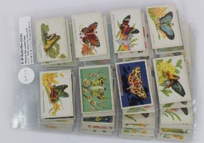 British American Tobacco Co, Butterflies (Girls) M size, complete set in pages, mainly VG cat