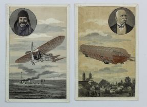 Aviation, Louis Bleriot, Graff von Zepplen, French publisher   (2)