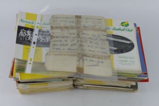 Football - large Norwich City collection of programmes, home and away games. Approx 9x mid 1950's.