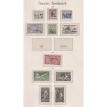 Stamps, Collection of mint French stamps, 1900-2001, with extra pages to 2003 housed in 5
