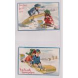 Trade cards, Peek Frean, two sets, Scenes of Children with Biscuits (5 cards) & Scenes of Children
