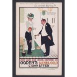 Tobacco advertising, Ogden's, Tuck's Celebrated Poster Series postcard for Ogden's Guinea Gold