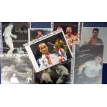 Boxing autographs, a collection of 8 signed colour & b/w photographs, mostly 10" x 8", including
