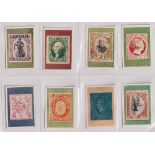 Cigarette cards, African Tobacco Manufacturers, Postage Stamps Rarest Varieties, 'M' size (set,