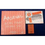Football memorabilia, Arsenal FC, Official handbook for 1938/39, 160 pages, Players Souvenir