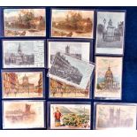 Postcards, hold to light, 12 cards to include Glendalough Wicklow,Town Hall and Castle St. Liverpool