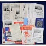 Football programmes, Luton Town home & away collection, 1950's/60's, 85+ programmes, homes (