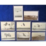Postcards, Aviation, a selection of 8 cards of aviation meetings, with RPs of Monoplane at