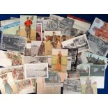 Postcards, Foreign, a mix of approx. 100 cards from Japan, Russia, Hungary, Norway, France, Germany,