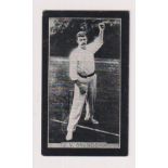Cigarette card, Smith's, Champions of Sport (Blue Back), type card, J.V. Saunders, Cricketer (gd) (