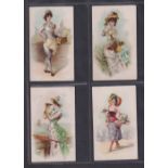 Cigarette cards, USA, Duke's, French Novelties, 'X' size (22/25) ref N110, missing pictures nos 9,