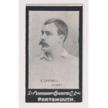 Cigarette card, Football, St. Petersburg Cigarette Co, type card, A. Goodall, Derby (gd) (1)